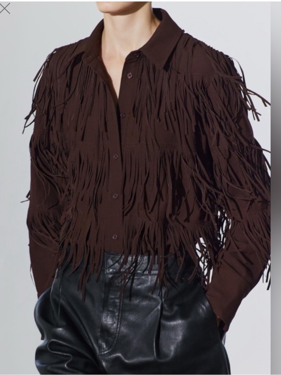 Zara Jackets & Blazers - NWT ZARA BOHO FRINGE JACKET